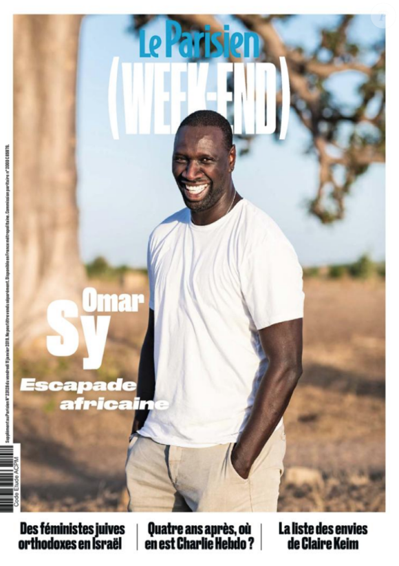 Omar Sy en couverture du Parisien (Week-End) - le 11 janvier 2019