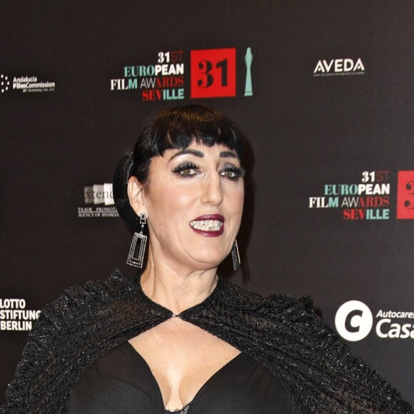 Rossy de Palma - Les célébrités posent sur le tapis rouge lors du 31e cérémonie des prix du cinéma européen à Séville en Espagne le 15 décembre 2018.