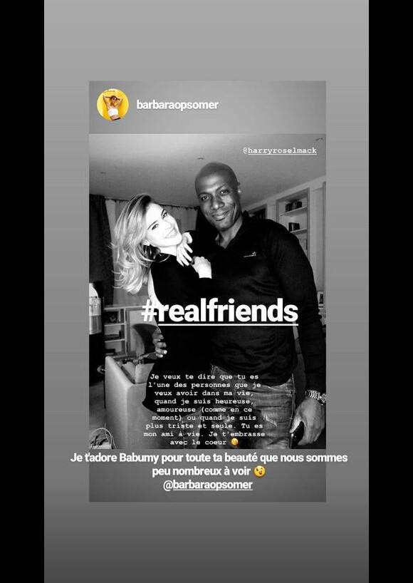 Harry Roselmack et Barbara Opsomer amis - Instagram, 15 janvier 2019