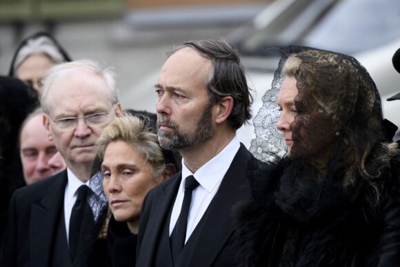 Christian de Lannoy lors des obsèques du comte Philippe de Lannoy à Anvaing en Belgique le 16 janvier 2019.