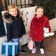Charlene de Monaco publie une photo de Jacques et Gabriella de retour à l'école après les vacances de Noël. Instagram, le 7 janvier 2019.