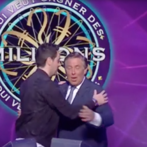 Les adieux de Jean-Pierre Foucault dans "Qui veut gagner des millions ?" Il passe le relais à Camille Combal. Janvier 2019
