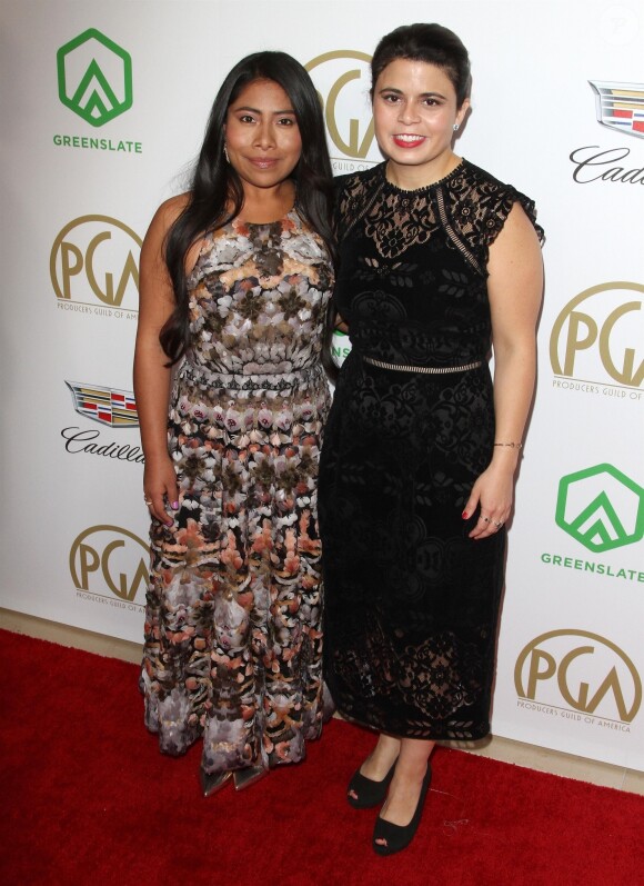 Gabriela Rodriguez, Yalitza Aparicio à la 30ème soirée annuelle Producers Guild Awards à l'hôtel The Beverly Hilton à Beverly Hills, Los Angeles, le 19 janvier 2019