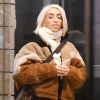 Exclusif - Bilal Hassani, avec sa perruque de scène, sort de l'émission de Cauet sur NRJ à Paris le 16 janvier 2019.