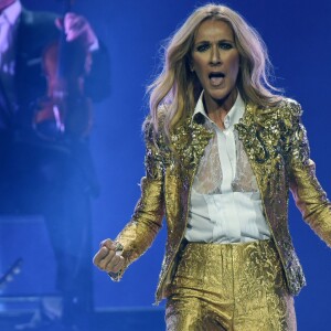 Celine Dion en concert lors de sa tournée "Celine Dion Live 2018" au Qudos Bank Arena de Sydney en Australie le 27 juillet 2018