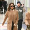Victoria Beckham arrive à l'aéroport de JFK à New York, le 21 janvier 2019.