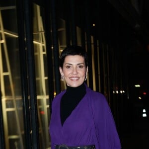 Cristina Cordula arrive au défilé Giambattista Valli au Centre Pompidou lors de la Fashion Week Haute Couture, collections printemps/été 2019. Paris, France, le 21 janvier 2019. © CVS/Bestimage