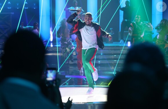 Chris Brown à la soirée BET Awards 2017 au théâtre Microsoft à Los Angeles, le 25 juin 2017