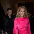Semi-exclusif - Céline Dion et Pepe Munoz quittent l'hôtel De Crillon pour se rendre Moulin Rouge à Paris, le 24 janvier 2019.