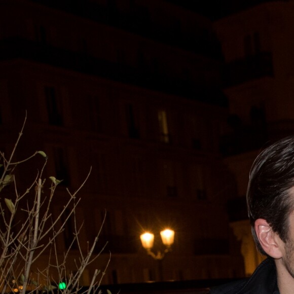 Semi-exclusif - Céline Dion et Pepe Munoz quittent l'hôtel De Crillon pour se rendre Moulin Rouge à Paris, le 24 janvier 2019.