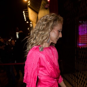 Semi-exclusif - Céline Dion et Pepe Munoz quittent l'hôtel De Crillon pour se rendre Moulin Rouge à Paris, le 24 janvier 2019.