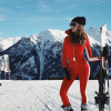 Nabilla au ski en Autriche, le 20 janvier 2019.