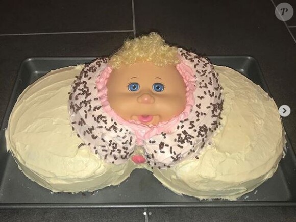 Le gâteau d'Amy Schumer, offert par sa belle-soeur Molly Fischer. Janvier 2019.