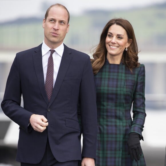 Le prince William, duc de Cambridge, et Kate Catherine Middleton, duchesse de Cambridge, inaugurent officiellement le musée de design "Victoria and Albert Museum Dundee" à Dundee en Ecosse, le 29 janvier 2019.