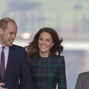 Le prince William, duc de Cambridge, et Kate Catherine Middleton, duchesse de Cambridge, inaugurent officiellement le musée de design "Victoria and Albert Museum Dundee" à Dundee en Ecosse, le 29 janvier 2019.