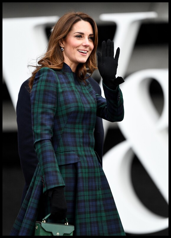 Le prince William, duc de Cambridge, et Kate Catherine Middleton, duchesse de Cambridge, inaugurent officiellement le musée de design "Victoria and Albert Museum Dundee" à Dundee en Ecosse, le 29 janvier 2019.