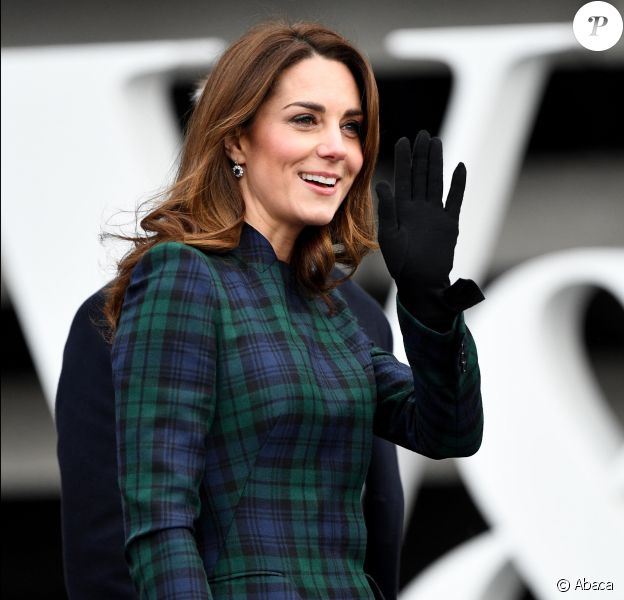 Le prince William, duc de Cambridge, et Kate Catherine Middleton, duchesse de Cambridge, inaugurent officiellement le musée de design "Victoria and Albert Museum Dundee" à Dundee en Ecosse, le 29 janvier 2019.