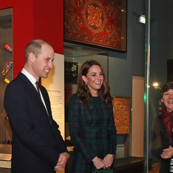 Le prince William, duc de Cambridge, et Kate Catherine Middleton, duchesse de Cambridge, inaugurent officiellement le musée de design "Victoria and Albert Museum Dundee" à Dundee en Ecosse, le 29 janvier 2019.