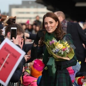 Le prince William, duc de Cambridge, et Kate Catherine Middleton, duchesse de Cambridge, inaugurent officiellement le musée de design "Victoria and Albert Museum Dundee" à Dundee en Ecosse, le 29 janvier 2019.