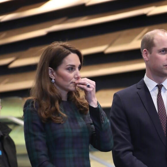 Le prince William, duc de Cambridge, et Kate Middleton, duchesse de Cambridge, inaugurent officiellement le musée de design "Victoria and Albert Museum Dundee" à Dundee en Ecosse, le 29 janvier 2019.