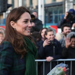 Le prince William, duc de Cambridge, et Kate Middleton, duchesse de Cambridge, inaugurent officiellement le musée de design "Victoria and Albert Museum Dundee" à Dundee en Ecosse, le 29 janvier 2019.