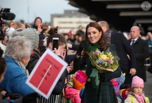 Le prince William, duc de Cambridge, et Kate Middleton, duchesse de Cambridge, inaugurent officiellement le musée de design "Victoria and Albert Museum Dundee" à Dundee en Ecosse, le 29 janvier 2019.
