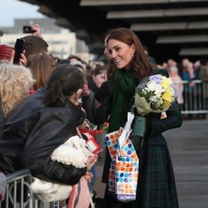 Le prince William, duc de Cambridge, et Kate Middleton, duchesse de Cambridge, inaugurent officiellement le musée de design "Victoria and Albert Museum Dundee" à Dundee en Ecosse, le 29 janvier 2019.