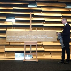 Le prince William, duc de Cambridge, et Kate Middleton, duchesse de Cambridge, inaugurent officiellement le musée de design "Victoria and Albert Museum Dundee" à Dundee en Ecosse, le 29 janvier 2019.