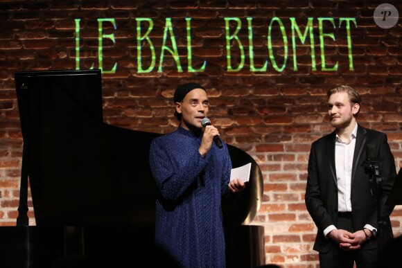 Exclusif - Fabrice Di Falco et Julien Leleu, Président de l'association Les Contres Courants - Concert de Gala du 1 er Concours des Voix d'Outre-Mer au Bal Blomet à Paris, le 29 janvier 2019.