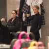 Celine Dion fait du shopping chez Balenciaga à Paris le 1er février 2019.