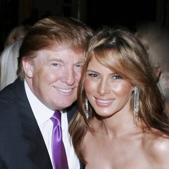 Donald Trump et Melania Trump à Mar-A-Lago, le 25 février 2005.