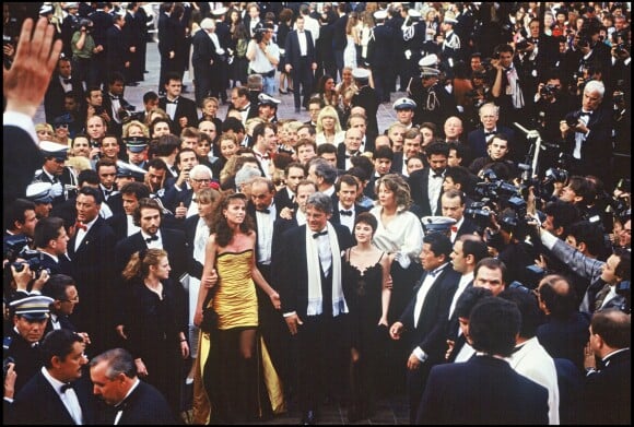 Alain Delon et Elsa Lunghini au Festival de Cannes en 1992 pour Le Retour de Casanova