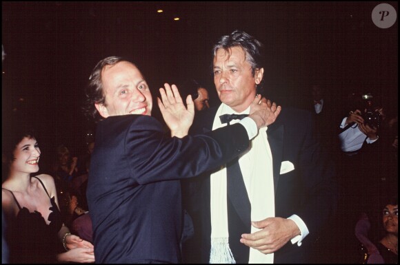 Alain Delon et Fabrice Luchini au Festival de Cannes en 1992 pour Le Retour de Casanova