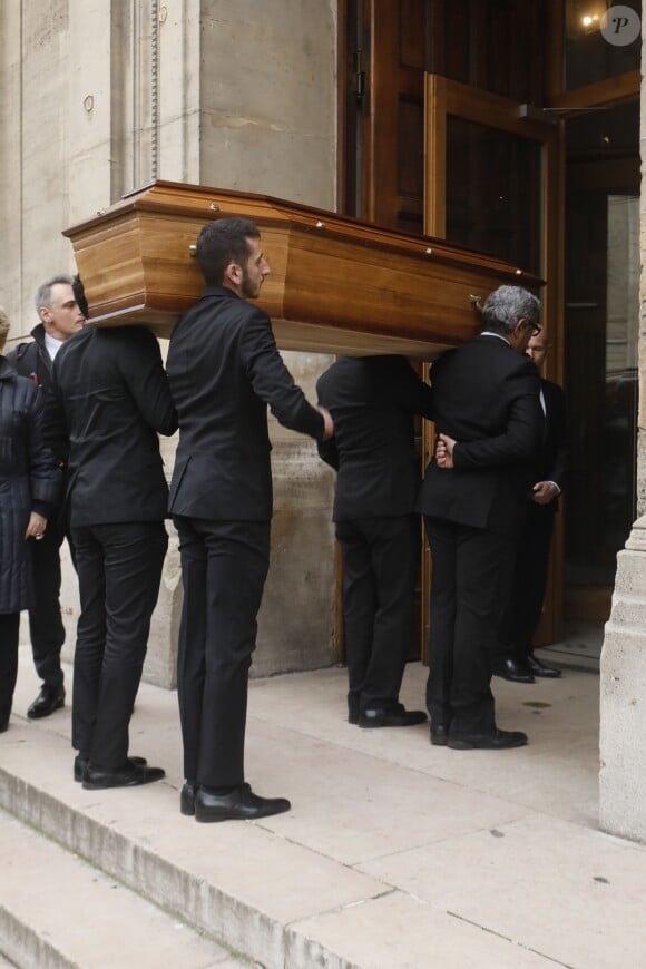 Obsèques de Henry Chapier en l'église Notre-Dame des Champs à Paris le 4 février 2019.