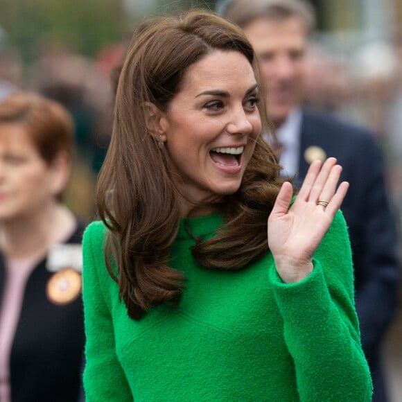 Catherine (Kate) Middleton, duchesse de Cambridge visite l'école primaire "Lavender" à Londres le 5 février 2019.