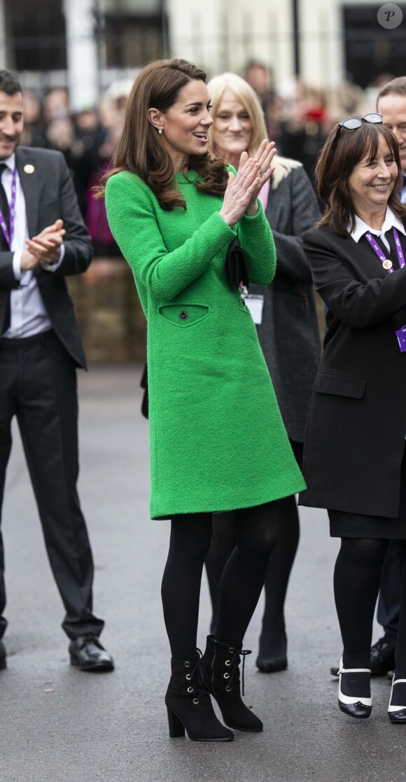 Catherine (Kate) Middleton, duchesse de Cambridge visite l'école primaire "Lavender" à Londres le 5 février 2019.
