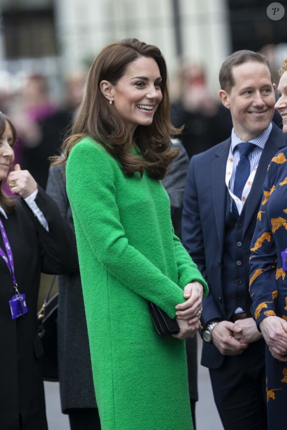 Catherine (Kate) Middleton, duchesse de Cambridge visite l'école primaire "Lavender" à Londres le 5 février 2019.