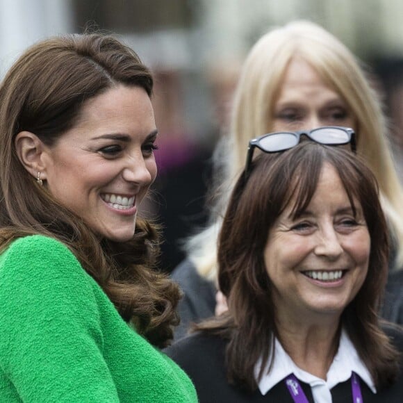 Catherine (Kate) Middleton, duchesse de Cambridge visite l'école primaire "Lavender" à Londres le 5 février 2019.