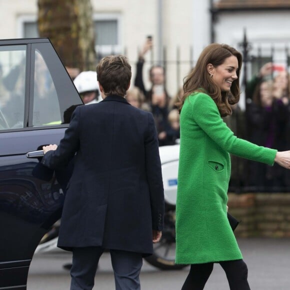 Catherine (Kate) Middleton, duchesse de Cambridge visite l'école primaire "Lavender" à Londres le 5 février 2019.