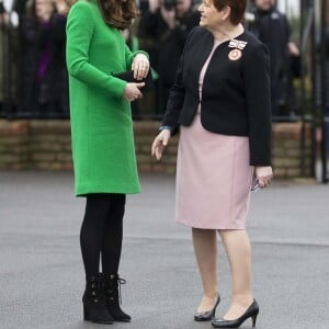 Catherine (Kate) Middleton, duchesse de Cambridge visite l'école primaire "Lavender" à Londres le 5 février 2019.