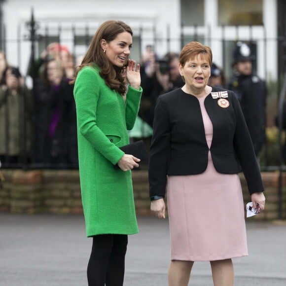 Catherine (Kate) Middleton, duchesse de Cambridge visite l'école primaire "Lavender" à Londres le 5 février 2019.