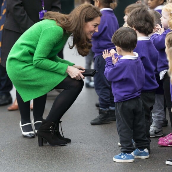 Catherine (Kate) Middleton, duchesse de Cambridge visite l'école primaire "Lavender" à Londres le 5 février 2019.