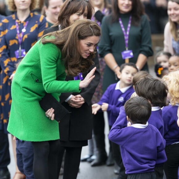 Catherine (Kate) Middleton, duchesse de Cambridge visite l'école primaire "Lavender" à Londres le 5 février 2019.