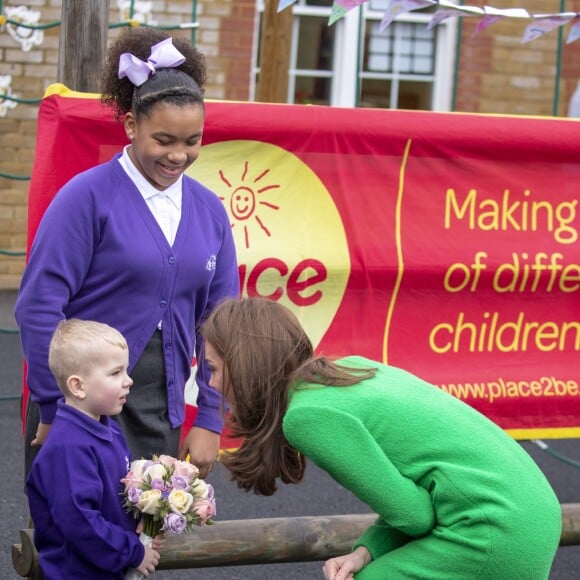 Catherine (Kate) Middleton, duchesse de Cambridge visite l'école primaire "Lavender" à Londres le 5 février 2019.