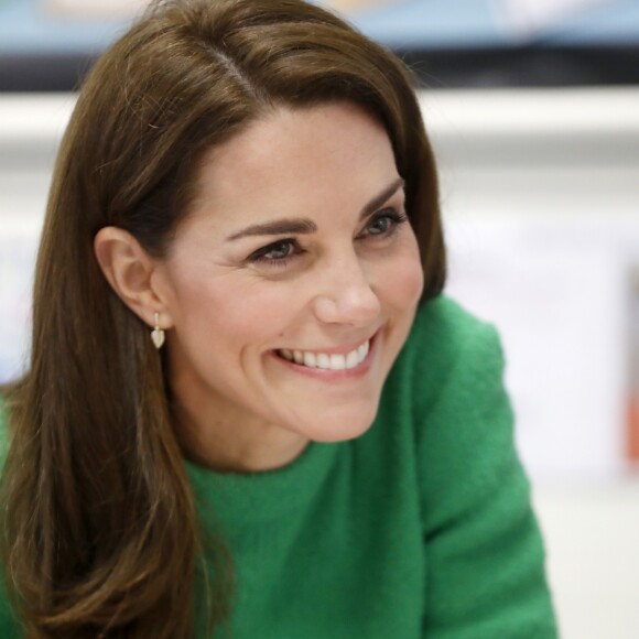 Catherine Kate Middleton, duchesse de Cambridge, lors d'une visite à l'école primaire Lavender à Londres en marge de la semaine de la santé mentale des enfants le 5 février 2019.