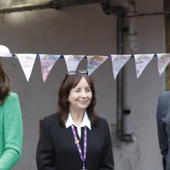 Catherine Kate Middleton, duchesse de Cambridge, lors d'une visite à l'école primaire Lavender à Londres en marge de la semaine de la santé mentale des enfants le 5 février 2019.