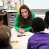 Catherine Kate Middleton, duchesse de Cambridge, lors d'une visite à l'école primaire Lavender à Londres en marge de la semaine de la santé mentale des enfants le 5 février 2019.