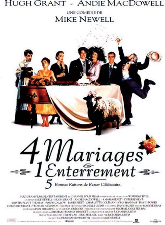 Affiche du film Quatre mariages et un enterrement (1994)