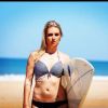 Elodie de "Mariés au premier regard 3" surfeuse, à Bordeaux - Instagram, 31 août 2018 Photo de @davidphotographie40
