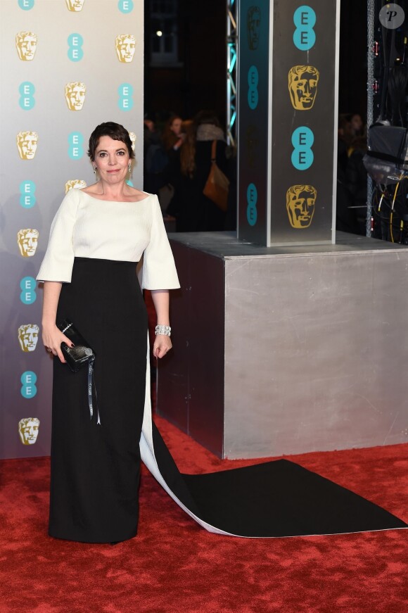 Olivia Colman - 72ème cérémonie annuelle des BAFTA Awards au Royal Albert Hall à Londres, le 10 février 2019.  London, UNITED KINGDOM - Celebrities at the EE British Academy Film Awards 2019 at the Royal Albert Hall, on February 10th 2019.10/02/2019 - Londres
